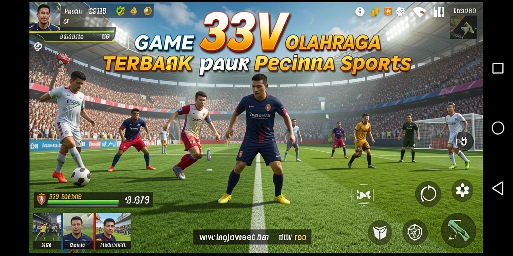 Screenshot gameplay 333V menampilkan pertandingan olahraga yang seru dan kompetitif.
