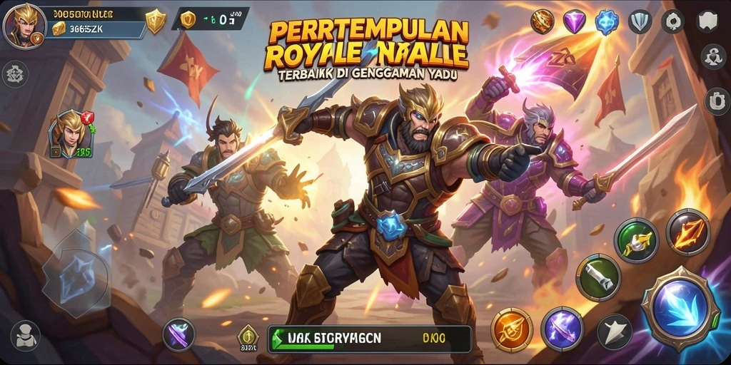 Gameplay seru 365ZK dalam pertempuran Battle Royale yang mendebarkan.
