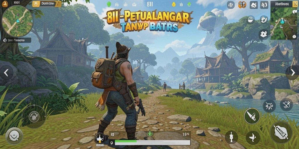 Tampilan gameplay menarik di dunia terbuka 8II.