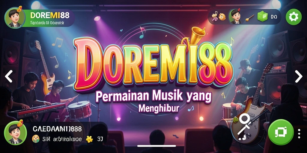 Screenshot gameplay DOREMI88 menampilkan interaksi musik yang menyenangkan.