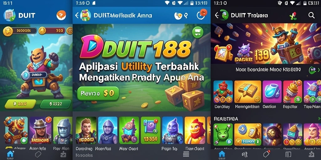 Tampilan antarmuka utama DUIT188 yang intuitif dan fungsional.