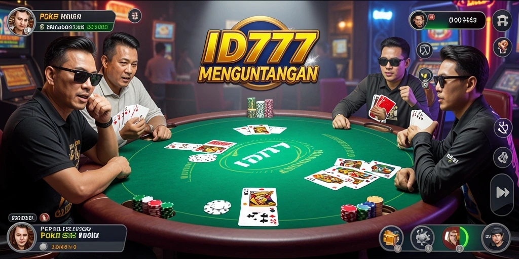 Tampilan menarik dari permainan Poker di ID777 yang penuh aksi.
