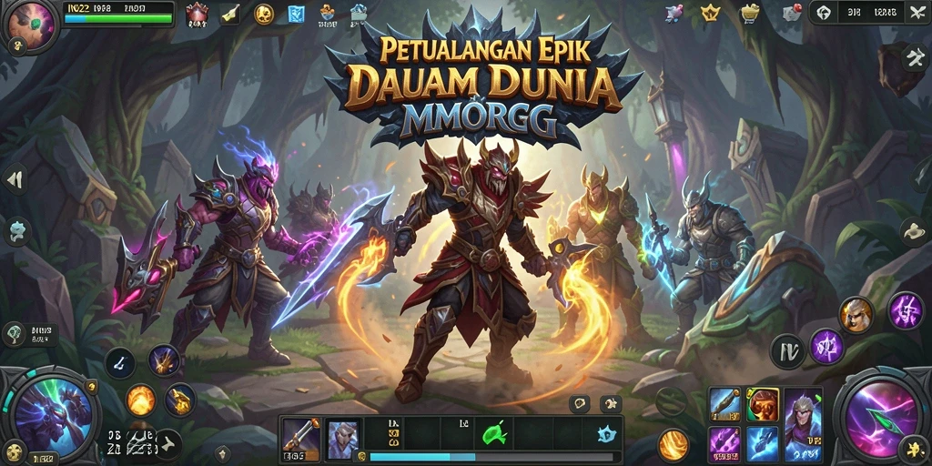 Tampilan gameplay IN22 yang menakjubkan dalam dunia MMORPG.