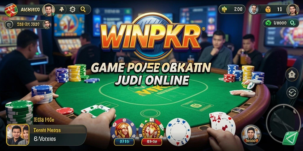 Tampilan keren dari gameplay Poker di WINPKR.